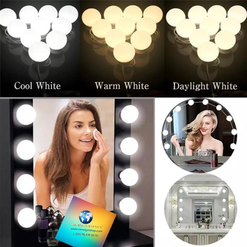 Lampe pour Miroir, Hollywood Kit de Lumières de Miroir USB Powered